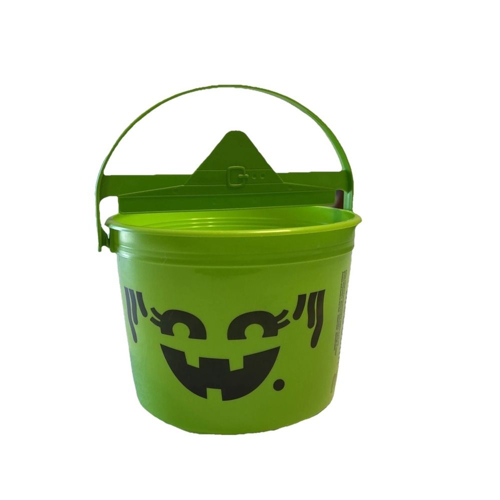 McDonald's McGoblin Witch Halloween Happy Meal Green Bucket Pail 2022